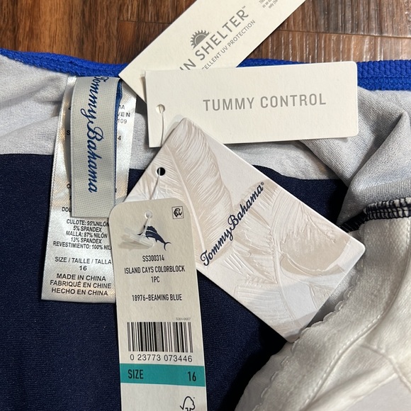 Tommy Bahama Island Cays Colorblock One Piece - Picture 13 of 14